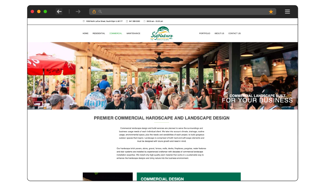 Signature Landscaping Homepage